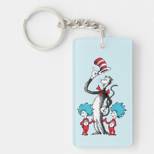 Dr. Seuss | Cat in het Pet, Thing One & Thing Two Sleutelhanger (Voorkant)