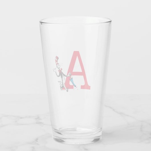 Dr. Seuss Cat in het Pet Umbrella Walk Monogram Glas (Achterkant)
