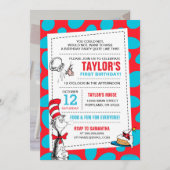 Dr. Seuss Cat in het Pet Verjaardag Voeg een foto  Kaart (Voorkant / Achterkant)