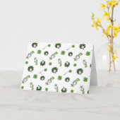 Dr. Seuss | Cat in the Hat Klaverpatroon Kaart (Gele Bloem)