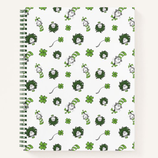 Dr. Seuss | Cat in the Hat Klaverpatroon Notitieboek (Voorkant)