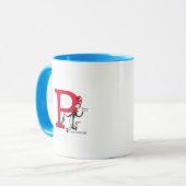 Dr. Seuss Cat in the Hat Paraplu Wandel Monogram P Mok (Voorkant links)