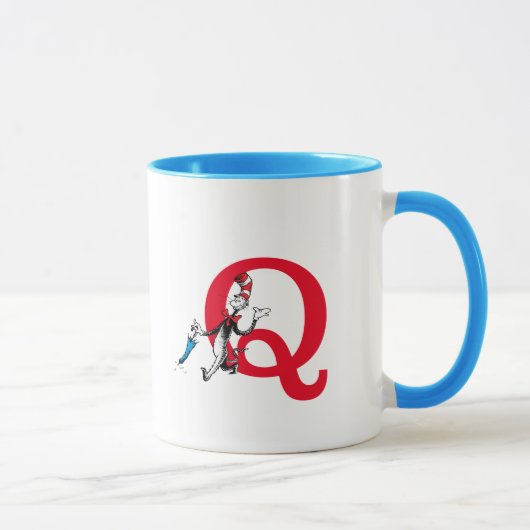 Dr. Seuss Cat in the Hat Paraplu Wandelen Monogram Mok (Rechts)