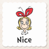 Dr. Seuss | Cindy-Lou, Nice Kartonnen Onderzetters (Voorkant)