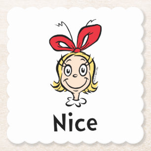 Dr. Seuss   Cindy-Lou, Nice Kartonnen Onderzetters