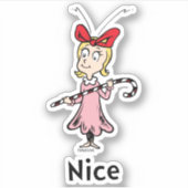 Dr. Seuss | Cindy-Lou, Nice Sticker (Voorkant)