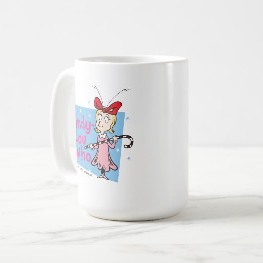 Dr. Seuss| Cindy-Lou Who - Candy Cane Koffiemok (Voorkant links)