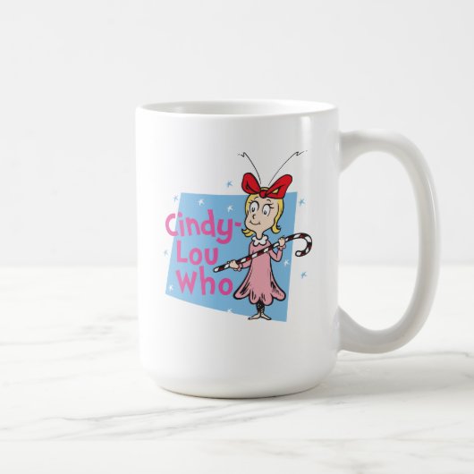 Dr. Seuss| Cindy-Lou Who - Candy Cane Koffiemok (Rechts)