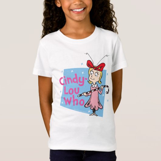 Dr. Seuss| Cindy-Lou Who - Candy Cane T-shirt (Voorkant)
