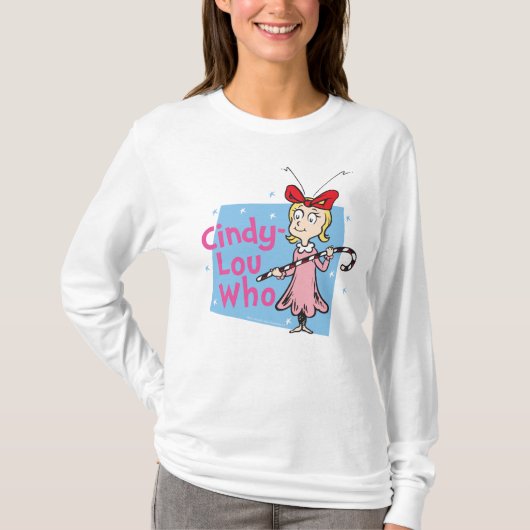 Dr. Seuss| Cindy-Lou Who - Candy Cane T-shirt (Voorkant)