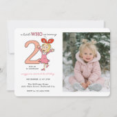 Dr. Seuss | Cindy-Lou Who Girl Birthday Invitation Kaart (Voorkant)