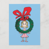 Dr. Seuss | Cindy-Lou Who - Krans Briefkaart (Voorkant)
