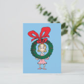 Dr. Seuss | Cindy-Lou Who - Krans Briefkaart (Staand voorkant)