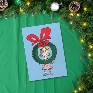 Dr. Seuss Cindy-Lou Who - Wreath Feestdagen Kaart