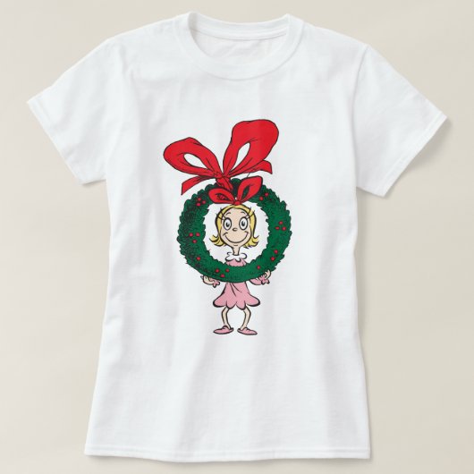 Dr. Seuss Cindy-Lou Who - Wreath T-shirt (Design voorkant)