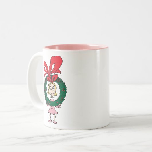 Dr. Seuss Cindy-Lou Who - Wreath Tweekleurige Koffiemok (Voorkant links)