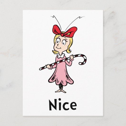 Dr. Seuss | Cindy-Lou Wie is Aardig Briefkaart (Voorkant)