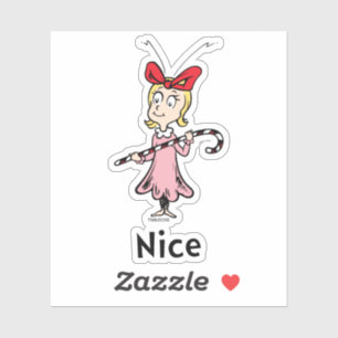 Dr. Seuss   Cindy-Lou Wie is aardig Sticker