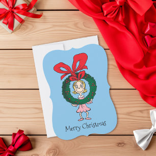Dr. Seuss Cindy-Lou Wie - Krans Feestdagenkaart