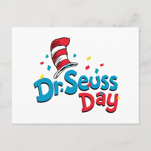 Dr. Seuss-dag | Confetti Briefkaart (Voorkant)