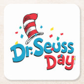 Dr. Seuss Day | CONFETTI Kartonnen Onderzetters (Voorkant)