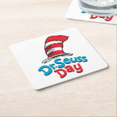 Dr. Seuss Day Kartonnen Onderzetters (Schuin)