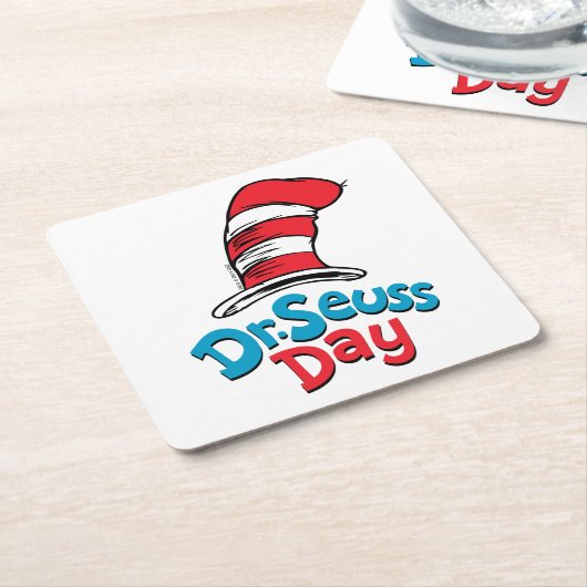 Dr. Seuss Day Kartonnen Onderzetters (Schuin)