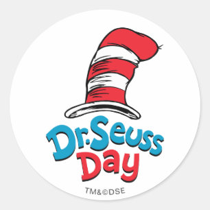 Dr. Seuss Day Ronde Sticker