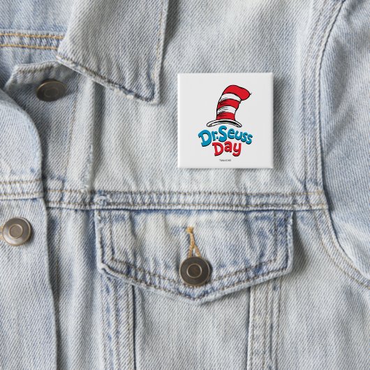 Dr. Seuss Day Vierkante Button 5,1 Cm (In situ)