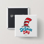 Dr. Seuss Day Vierkante Button 5,1 Cm (Voorkant /achterkant)