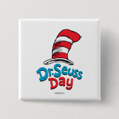 Dr. Seuss Day Vierkante Button 5,1 Cm (Voorkant)