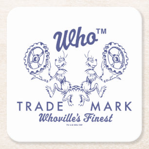 Dr. Seuss De Finste Logo van Who-ville Kartonnen Onderzetters