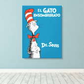 Dr. Seuss De Gekke Hoedenkat Spaans Canvas Afdruk (Insitu (Houten vloer))