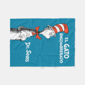 Dr. Seuss De Gekke Hoedenkat Spaans Fleece Deken (Voorkant (Horizontaal))