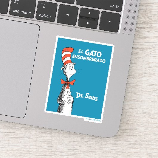 Dr. Seuss De Gekke Hoedenkat Spaans Sticker (Detail)