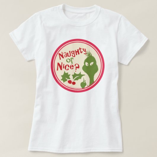 Dr. Seuss | De Grinch - Braaf of Stout? T-shirt (Design voorkant)