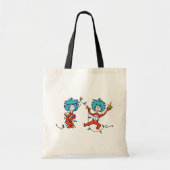 Dr. Seuss | De Grinch | Dans 1 en Thing 2 Tote Bag (Voorkant)