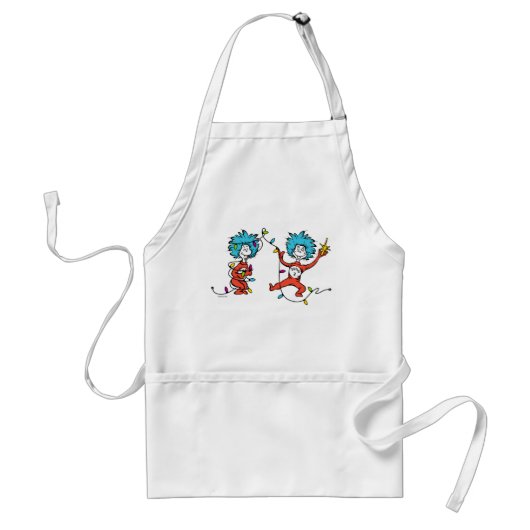 Dr. Seuss | De Grinch | Ding 1 & Ding 2 Dansen Standaard Schort (Voorkant)