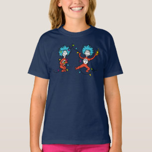 Dr. Seuss De Grinch Ding 1 & Ding 2 Dansen T-shirt