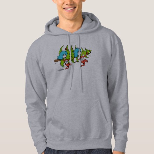 Dr. Seuss | De Grinch | Ding 1 Ding 2 Kerstmis Hoodie (Voorkant)