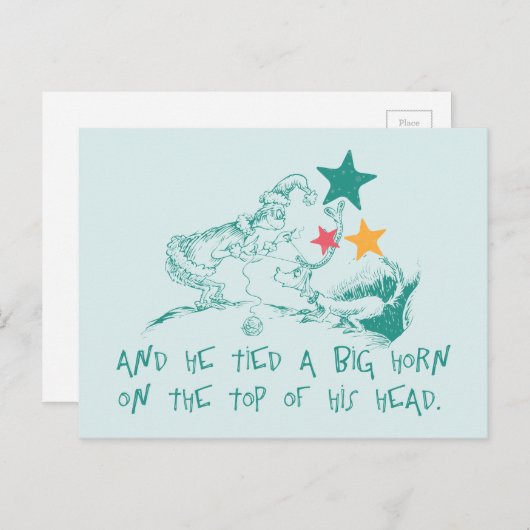 Dr. Seuss | De Grinch en Max Briefkaart (Voorkant / Achterkant)