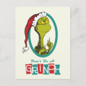 Dr. Seuss | De Grinch Feestdagenkaart (Voorkant)