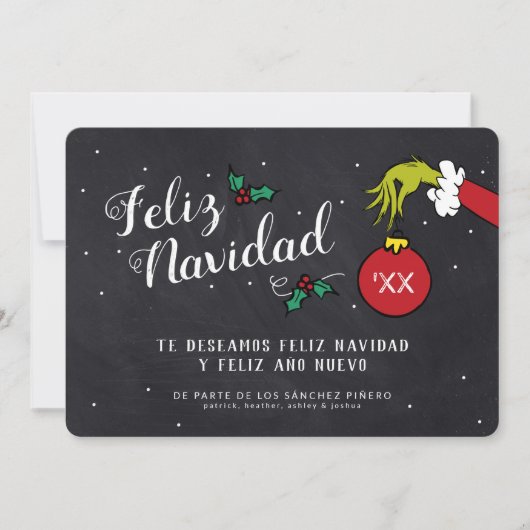Dr. Seuss | De Grinch - Feliz Navidad Foto (Voorkant)