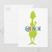 Dr. Seuss | De Grinch - Groene Silhouet Briefkaart (Voorkant / Achterkant)
