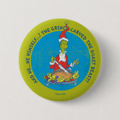 Dr. Seuss | De Grinch | Kerst Braden Beest Ronde Button 5,7 Cm (Voorkant)