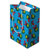Dr. Seuss | De Grinch | Kerstkrans Patroon Medium Cadeauzakje (Achterkant Gekanteld)