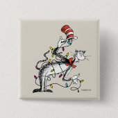 Dr. Seuss | De Grinch | Kwijting in de Ha Vierkante Button 5,1 Cm (Voorkant)