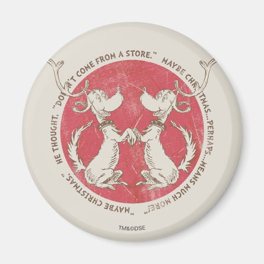 Dr. Seuss | De Grinch | Maximale kerstprijs Magneet (Voorkant)