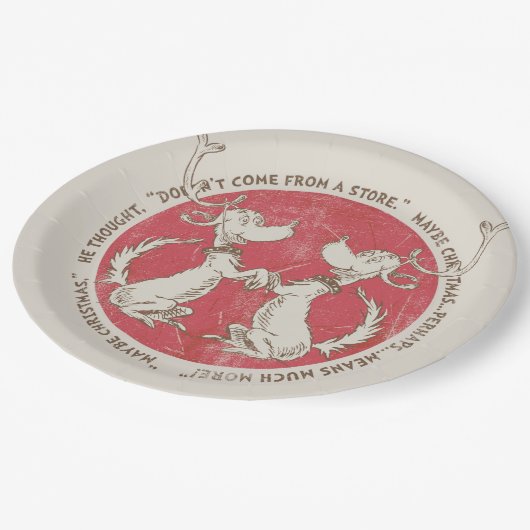 Dr. Seuss | De Grinch | Maximale kerstprijs Papieren Bordje (Gekanteld)