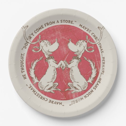 Dr. Seuss | De Grinch | Maximale kerstprijs Papieren Bordje (Voorkant)